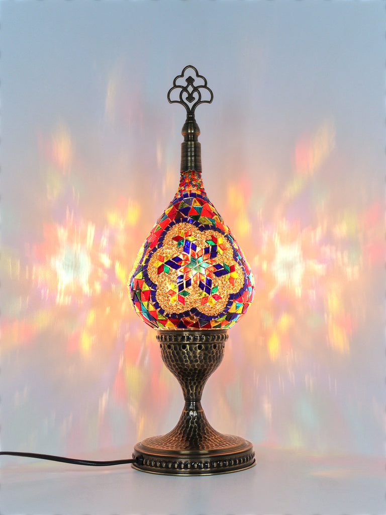 Turkish Mosaic Table Lamp Stained Glass Light
