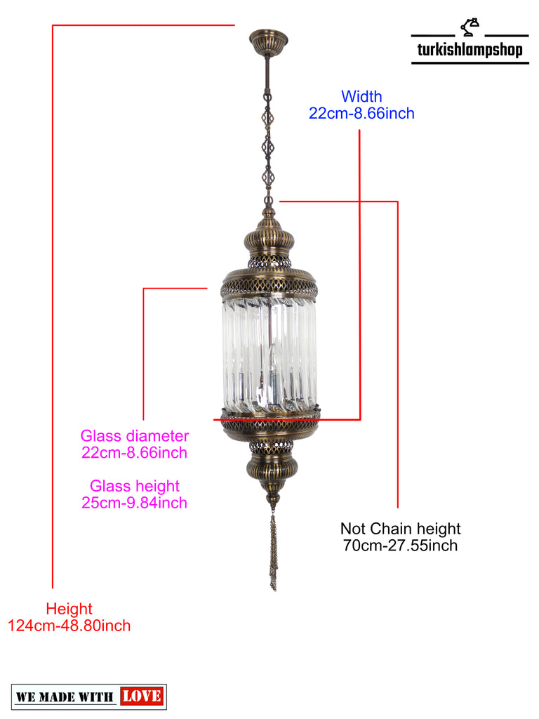 Pyrex Glass Clear Pendant Light 
