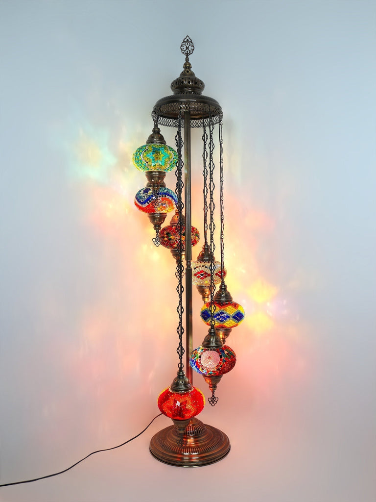 Turkish Mosaic Floor Lamp for Elegant Interiors