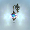 White flower color mosaic wall sconce lamp