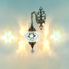 White Flower Turkish mosaic wall sconce lamp