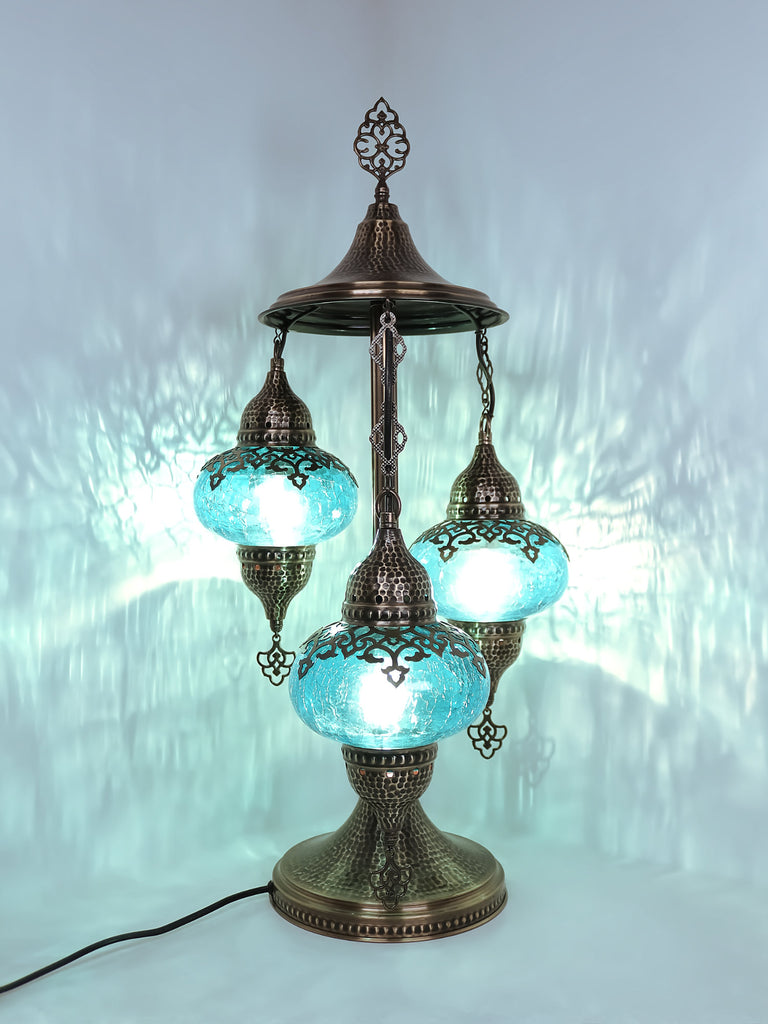 Turkish 3 Globe Bedside Lamp 