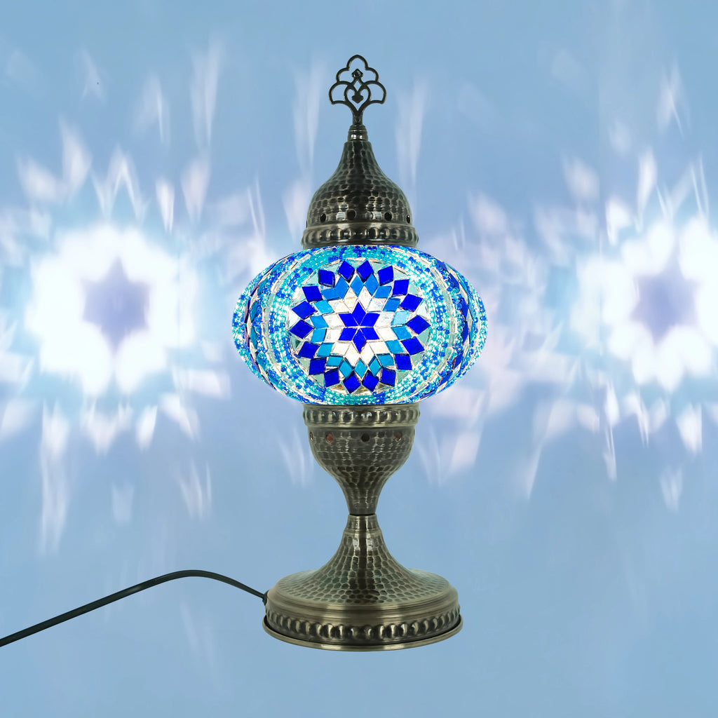 Art deco light blue mix color