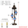 Floor lamp 3 globe blue color