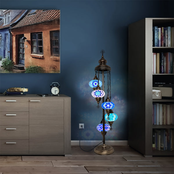 big globe turkish mosaic blue diffrent