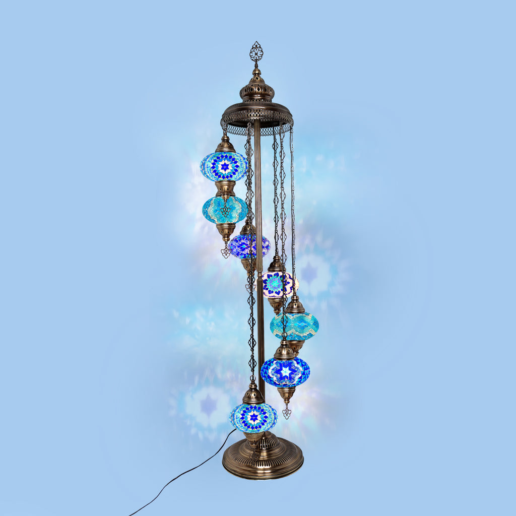 Tall stand light dıfferent blue color