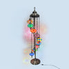 Moroccan Standing Turkish Floor Lamp: Mosaic Design 7-Globe  7-Globes Unique colorful