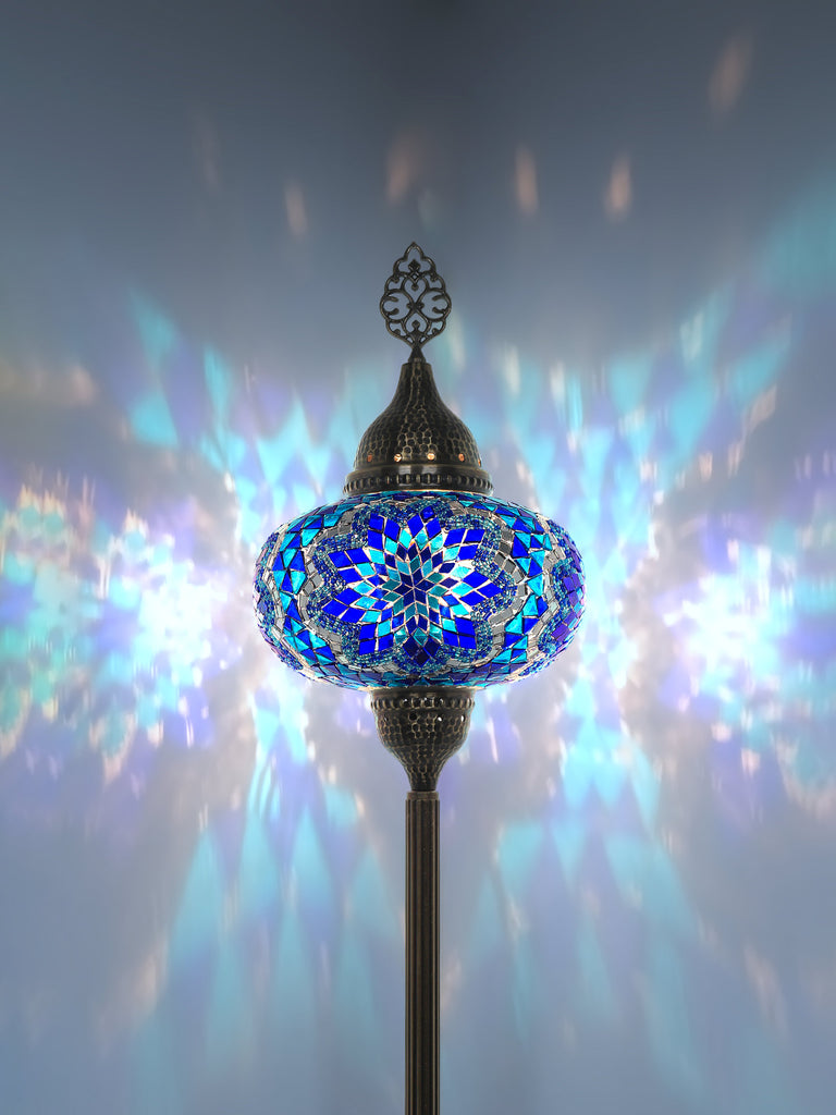 Turkish Mosaic Floor Lamps Big Globe Moroccan Lamp Shade