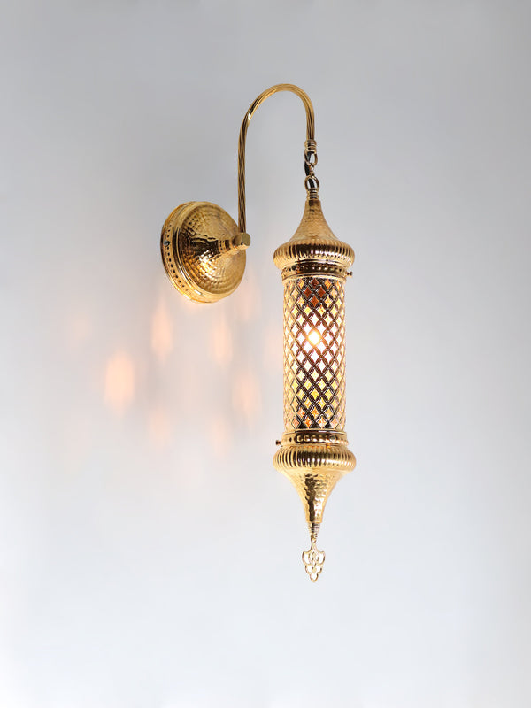 Turkish Wall Lamp Cylinder Blown Glass  Sconce Lighting