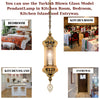 blown glass turkish hanging lamp kitchen island light silver color