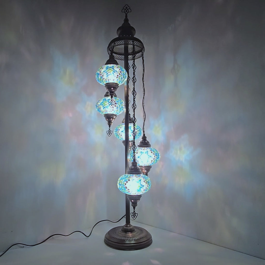 standing  lamp turkish mosaic video