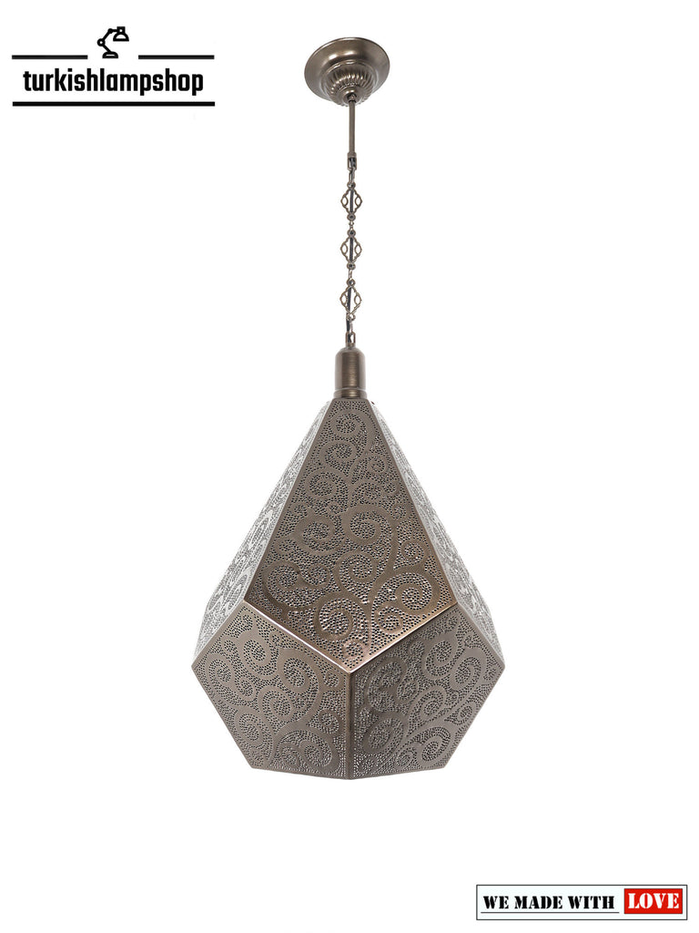 Moroccan Lantern Hanging Lamp Diamond Shape