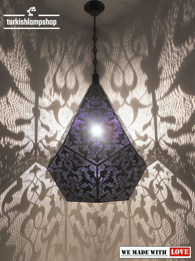 Moroccan Lantern Decorative Hanging Lamp Shadow Effect Light
