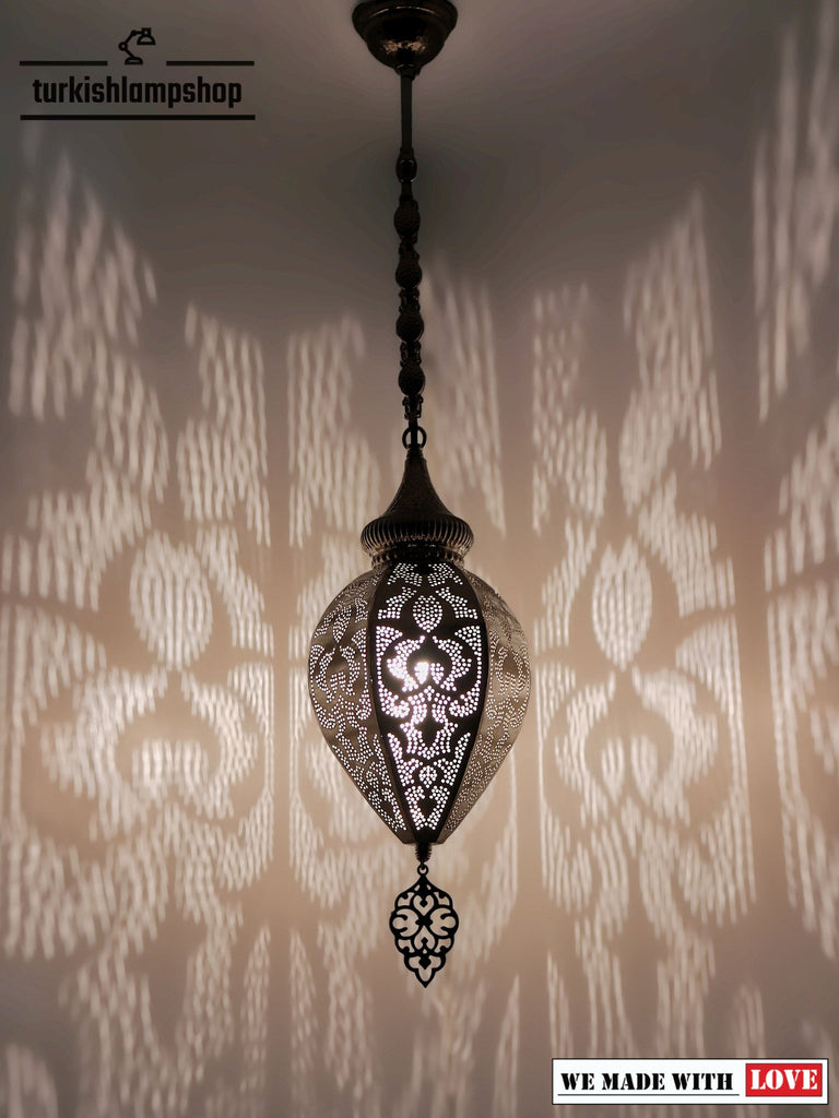 Moroccan Pendant Light Turkish Pattern Lamp Shadov Effect Night Lamp