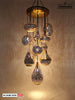 Moroccan Chandelier Large 11 Globe Different Pattern Shadov Effect