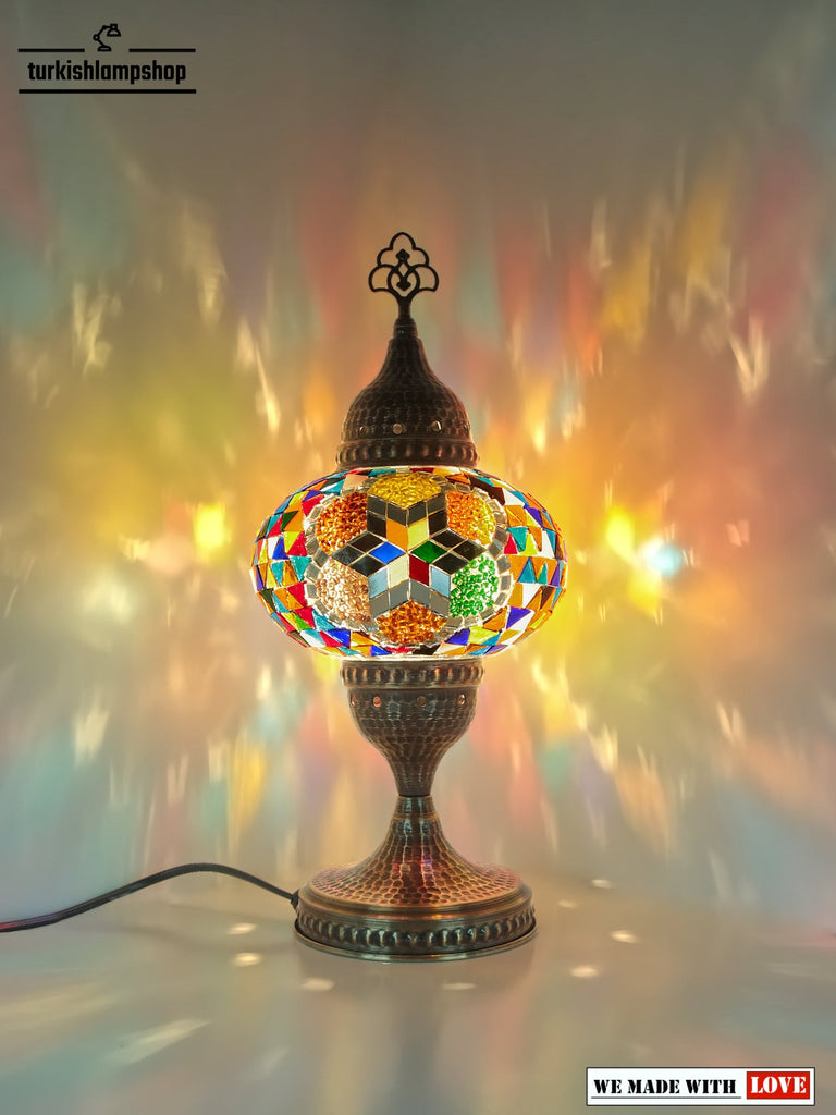 Turkish Mosaic Table Lamp Colorful Color