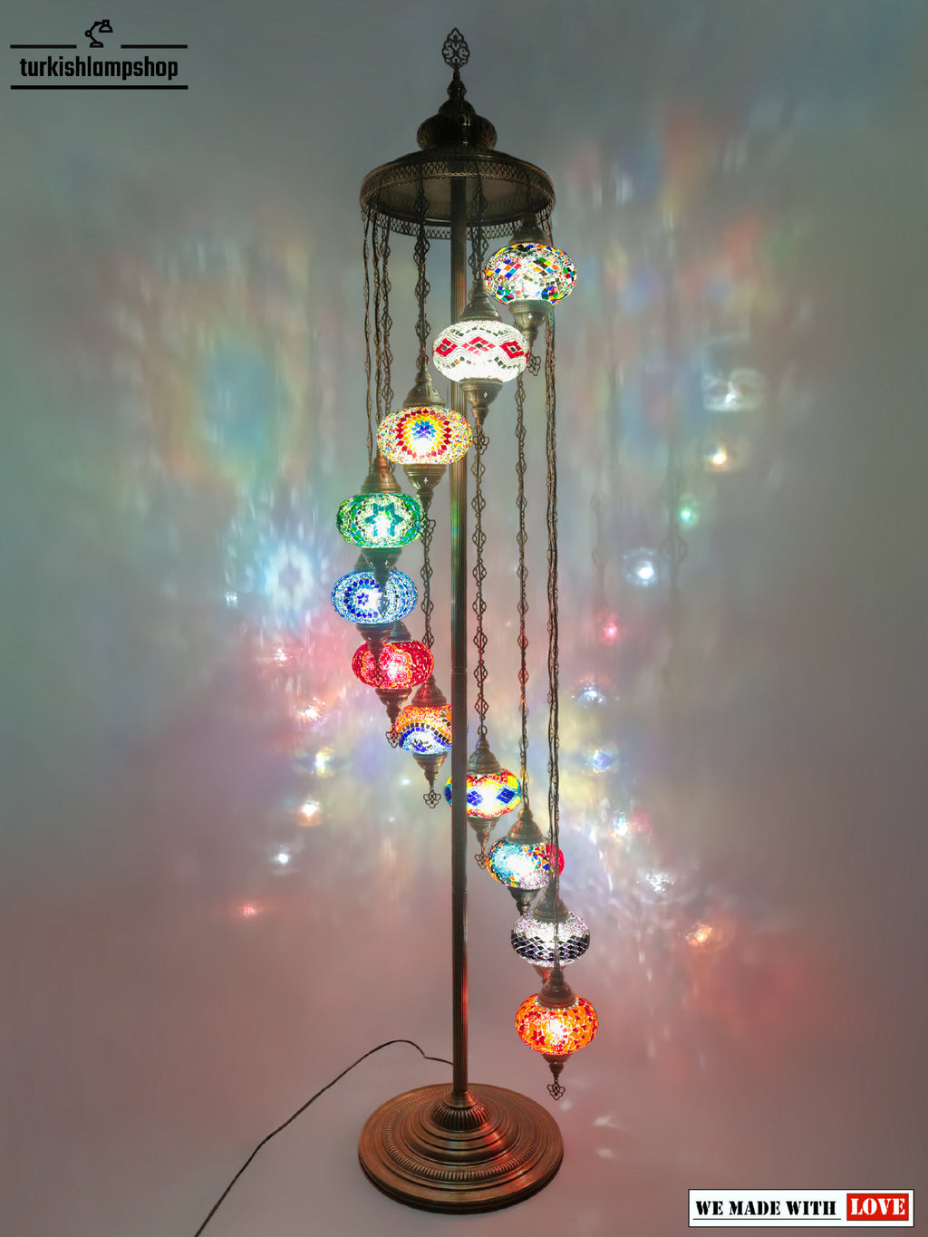  11 Globe Standing Lamp