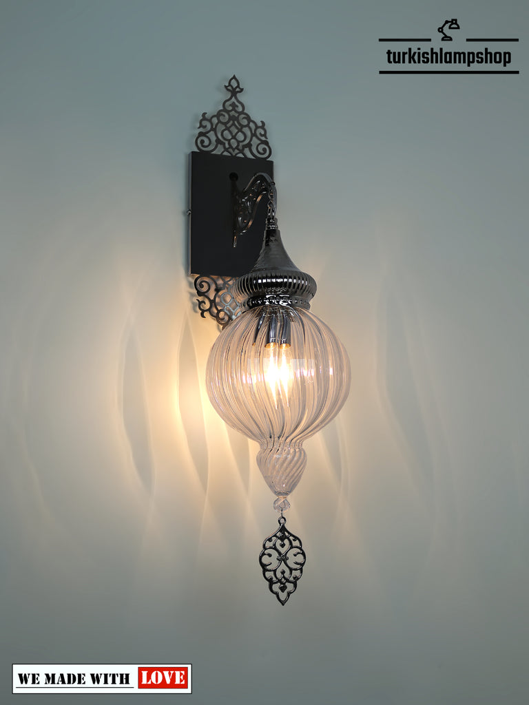 Pyrex Blown Glass wall lamp