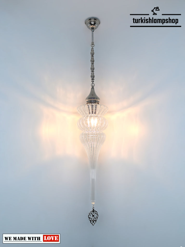 Turkish Pyrex Glass  Pendant Lamp 
