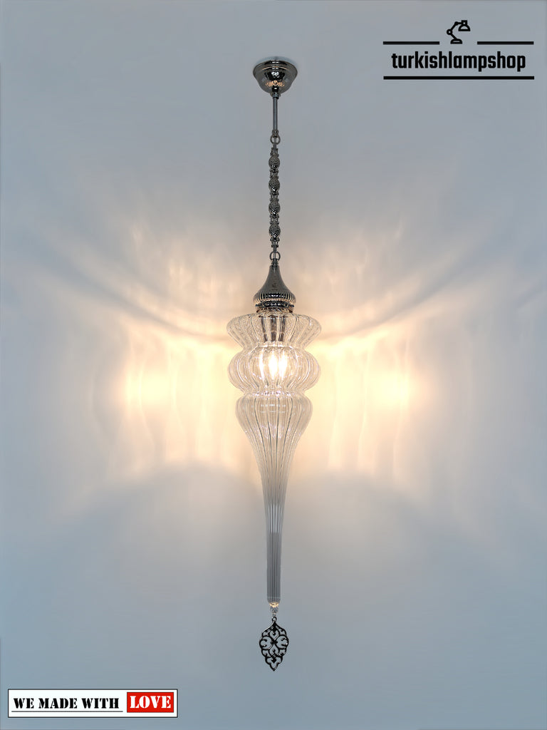 Pyrex Glass Lantern Lamp 