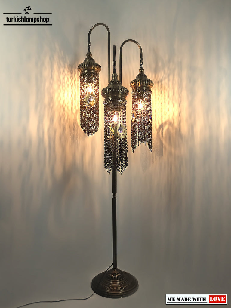 Turkish Floor Lamp Chain Pattern 